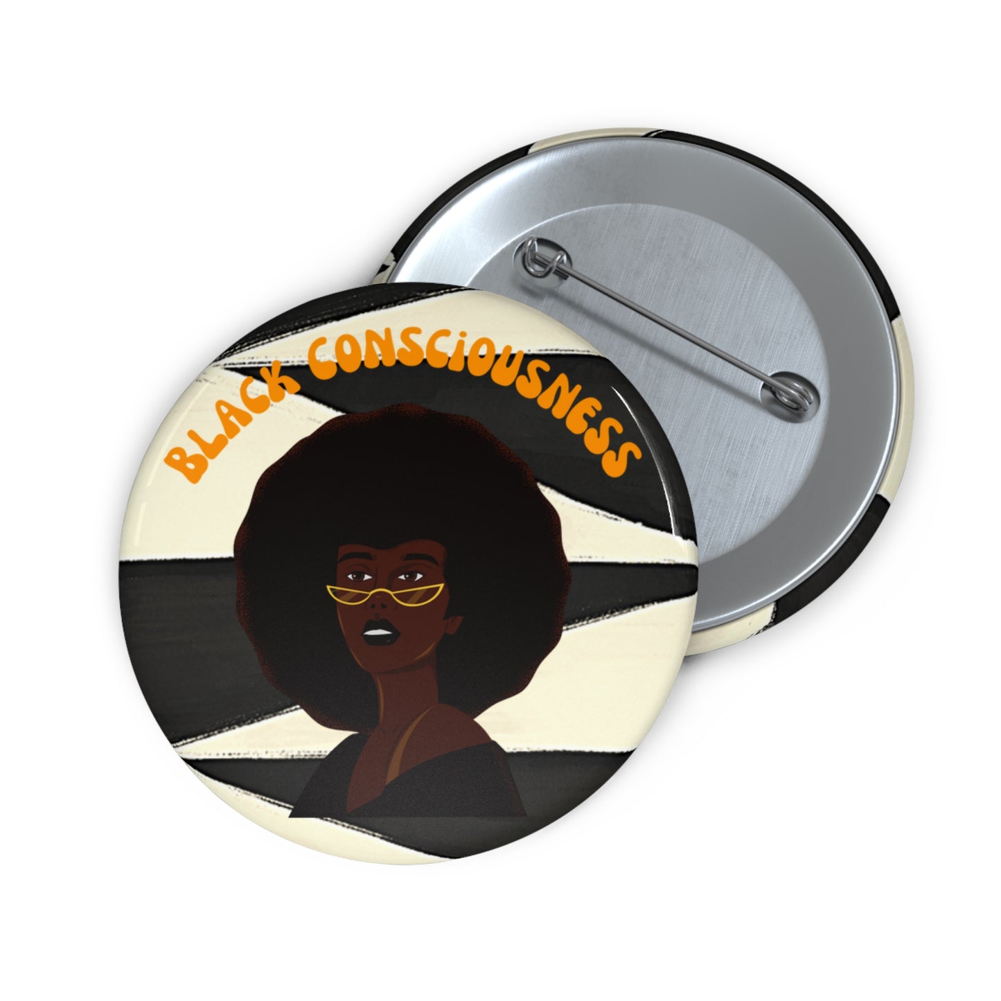 Black Consciousness Pin Buttons