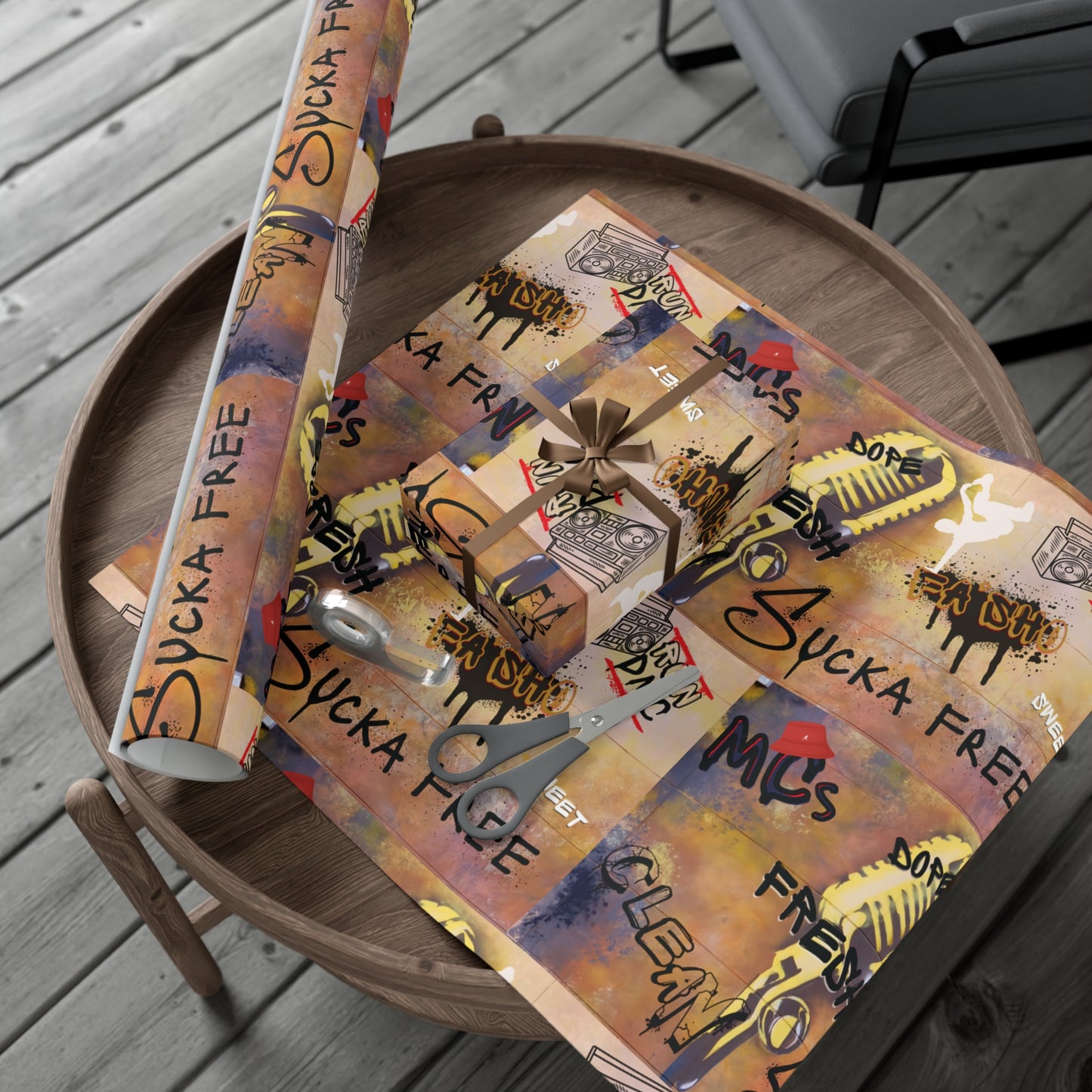 80s Hip Hop Gift Wrapping Paper