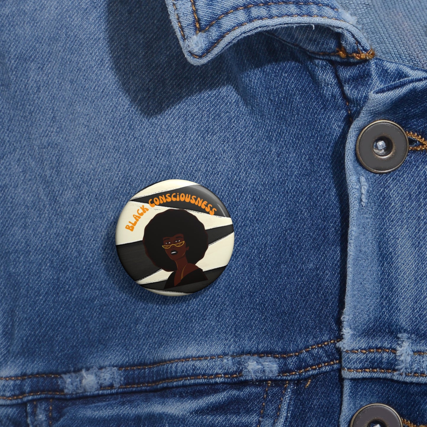 Black Consciousness Pin Buttons