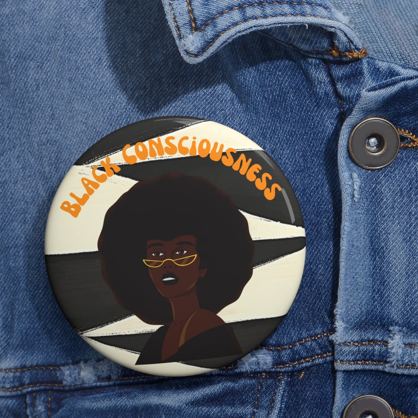 Black Consciousness Pin Buttons