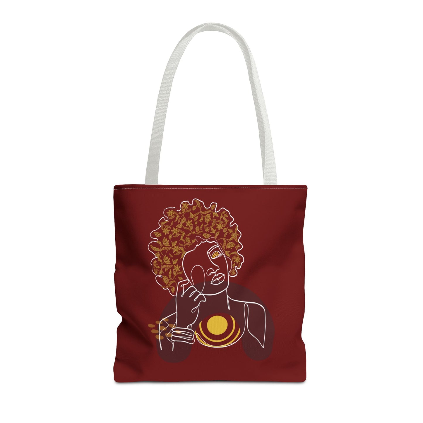 Artistic Afro Woman Tote Bag