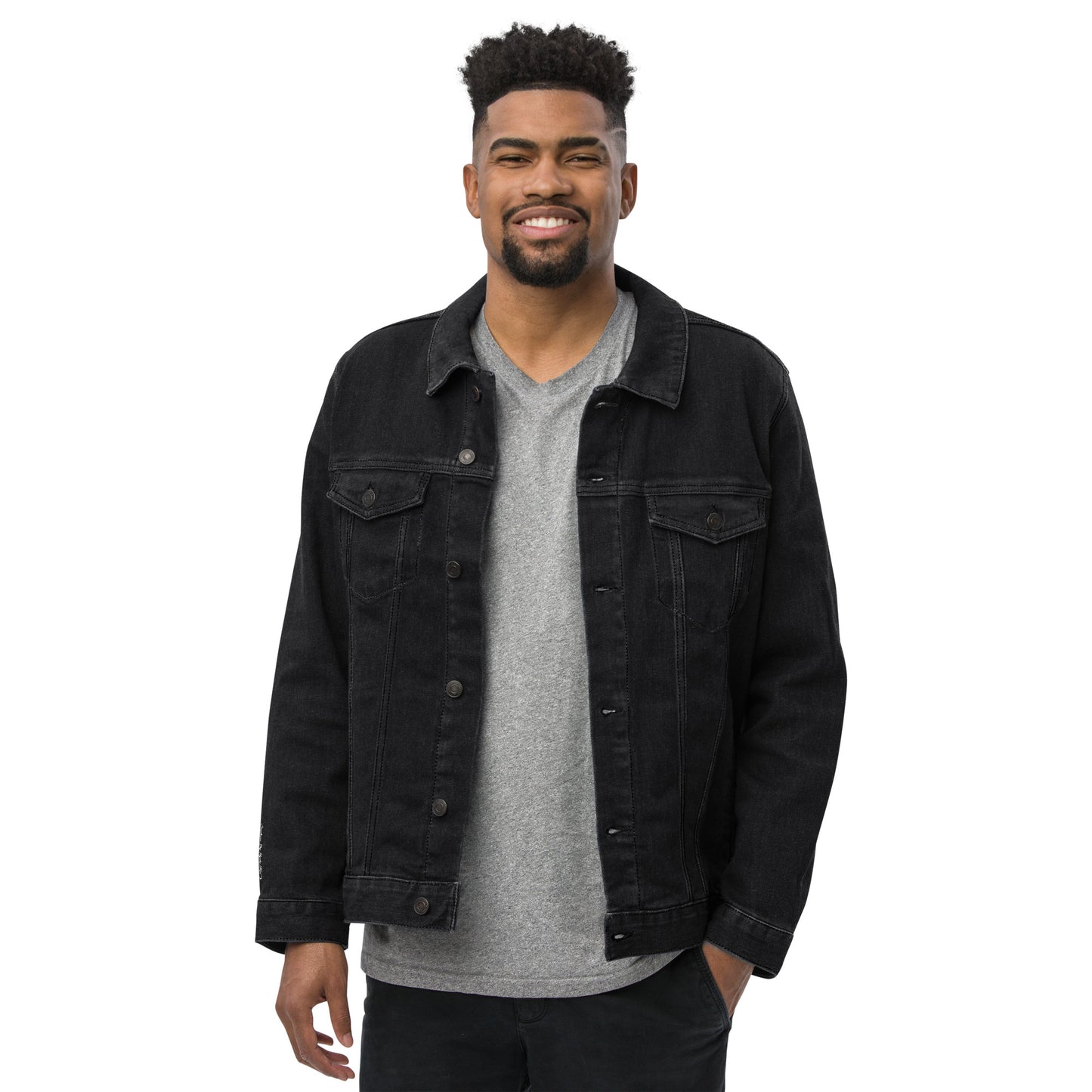 Limited Edition Juneteenth Unisex Embroidered denim jacket