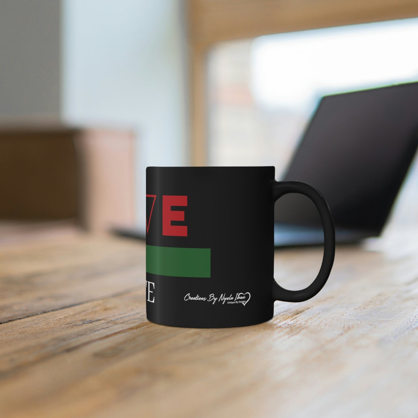 Black mug 11oz-Love Over Hate