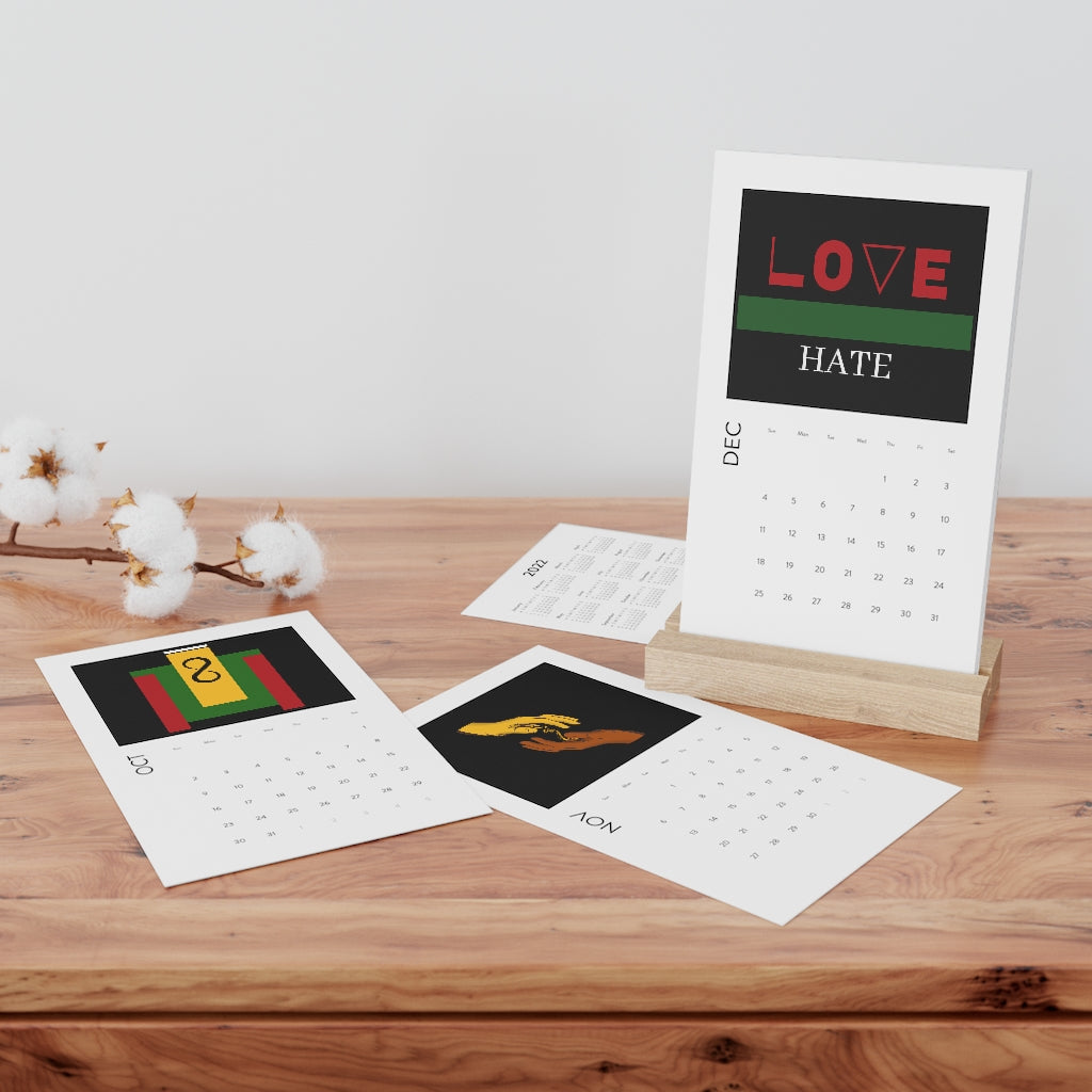 Vertical Desk Calendar