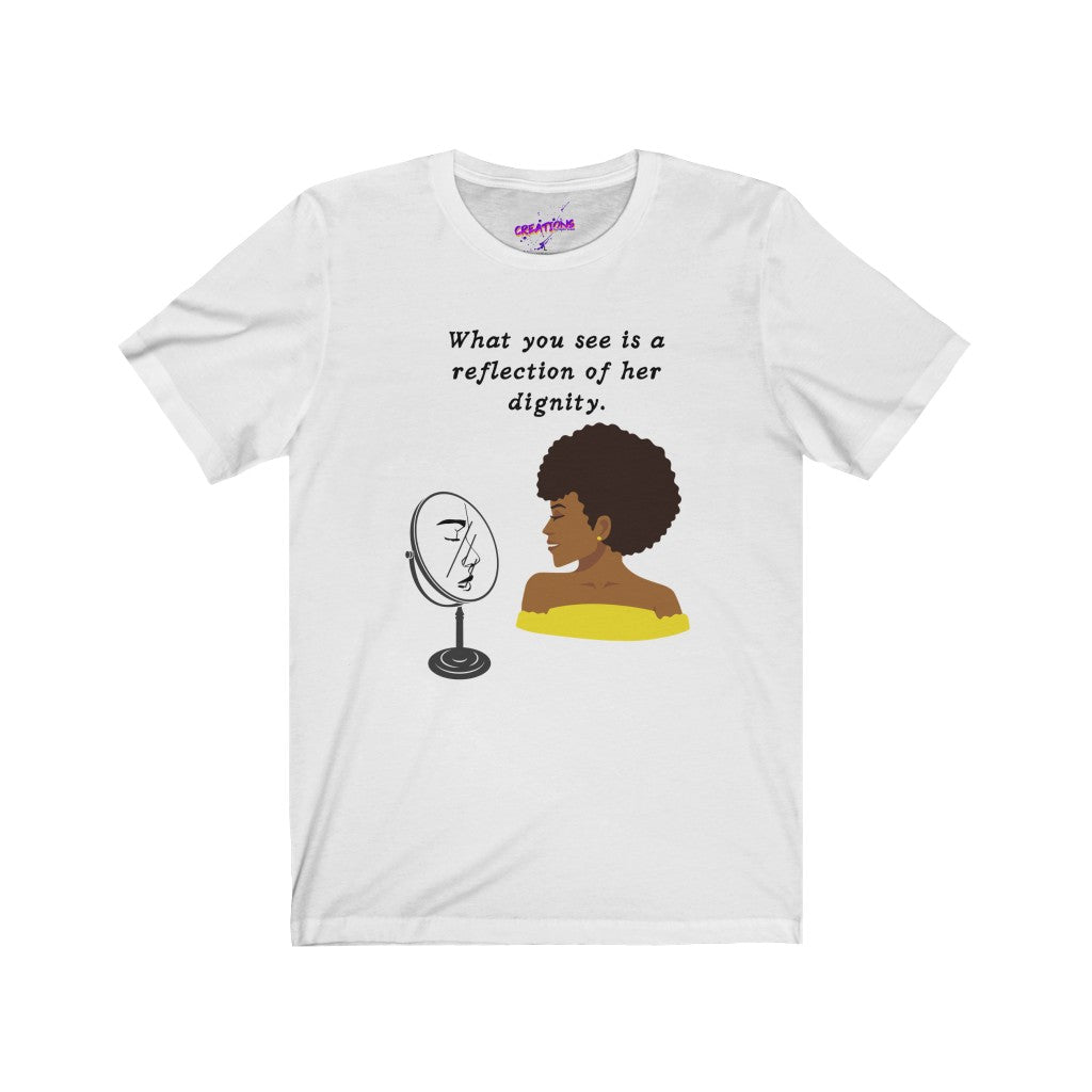 Women's Jersey Short Sleeve Tee-Authentic Beauty Afro