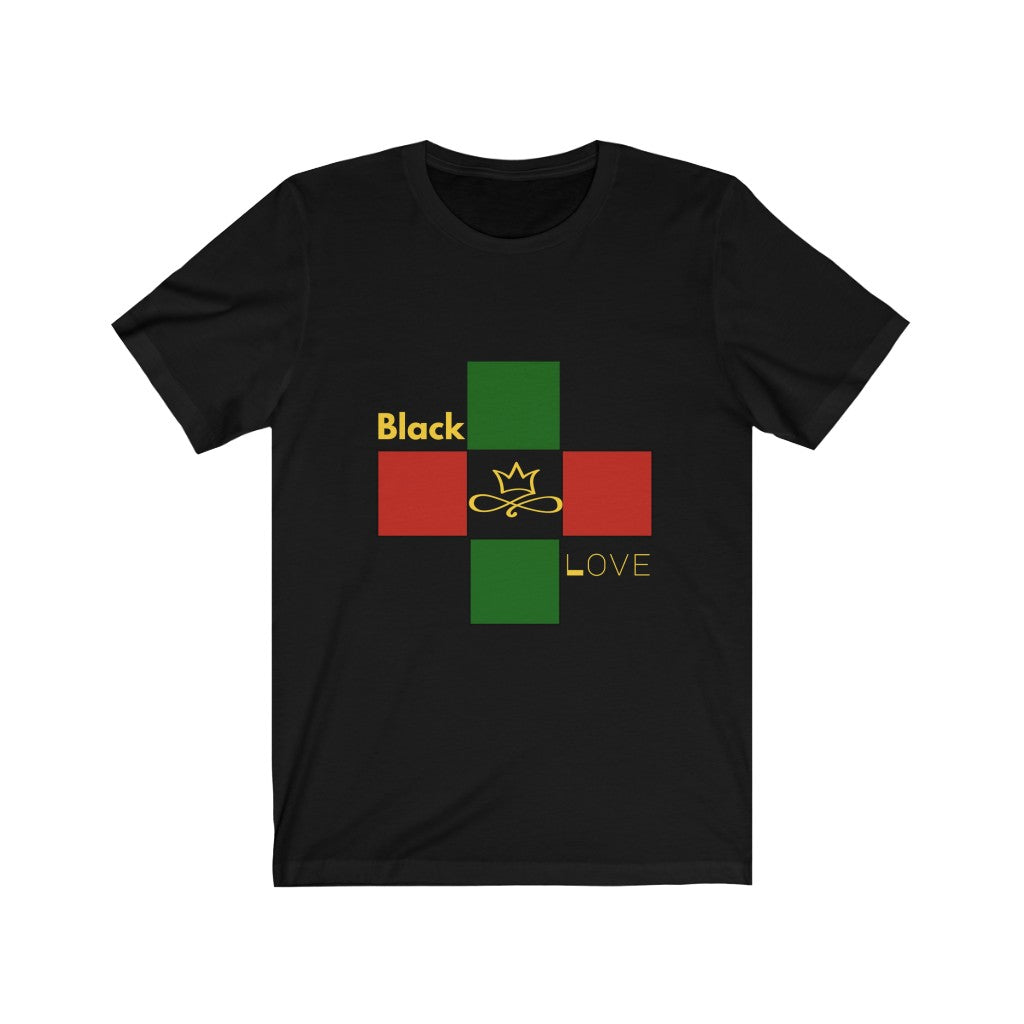 Unisex Jersey Short Sleeve Tee-Black Love