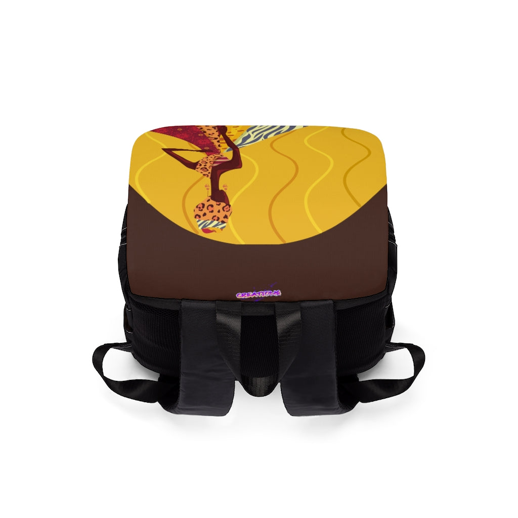 Women's Casual Shoulder Backpack-African Sunset