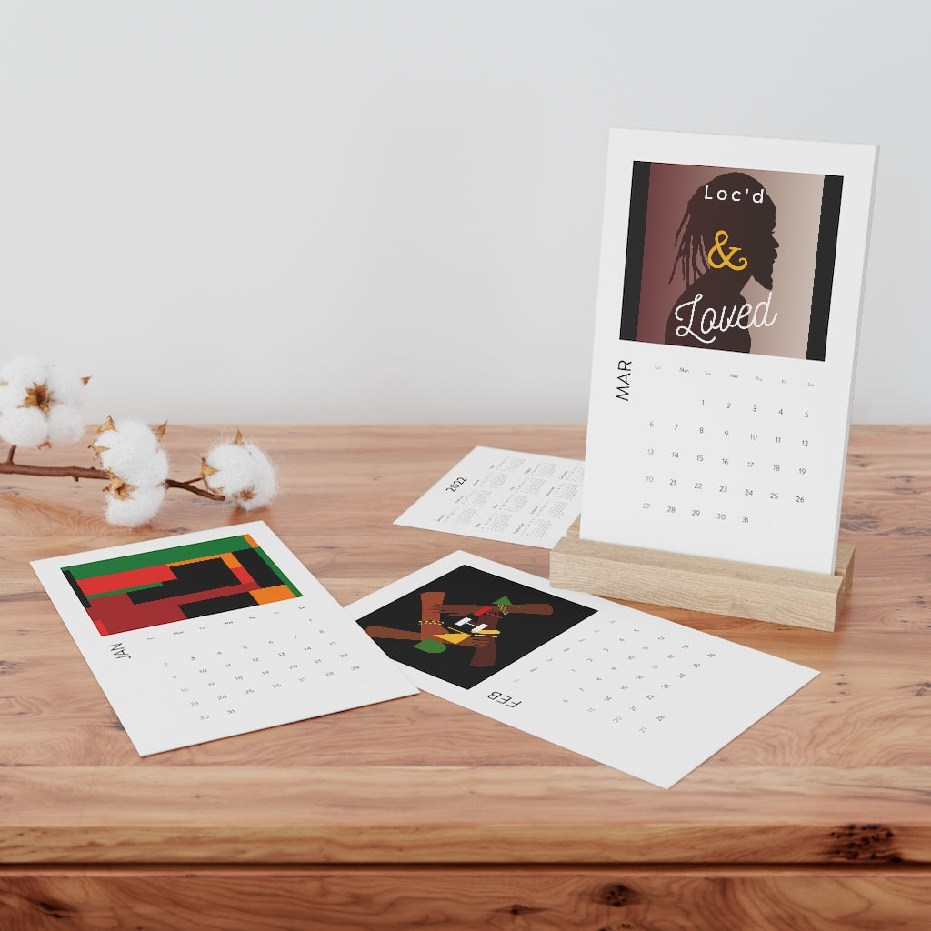 Vertical Desk Calendar