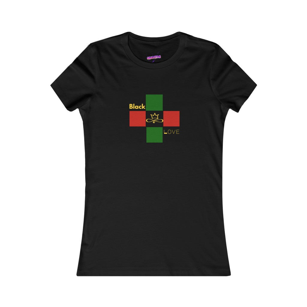 Women's Favorite Tee-Black Love