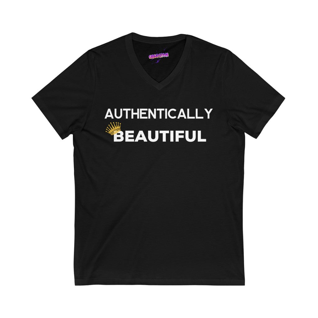Women's Jersey Short Sleeve V-Neck Tee-Beautiful