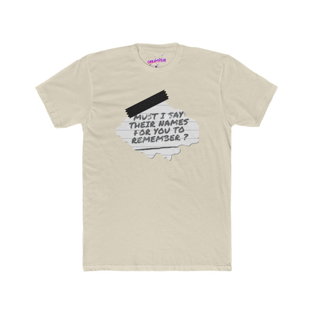 Men's Cotton Crew Tee-Say Their Names