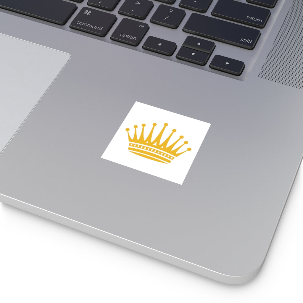Square Vinyl Crown Stickers