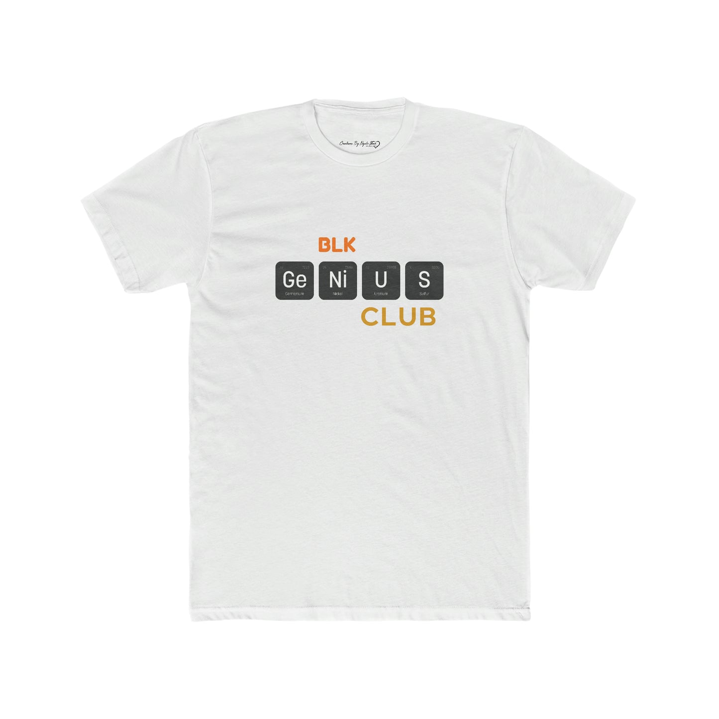 Men's Cotton Crew Tee- BLK Genius Club