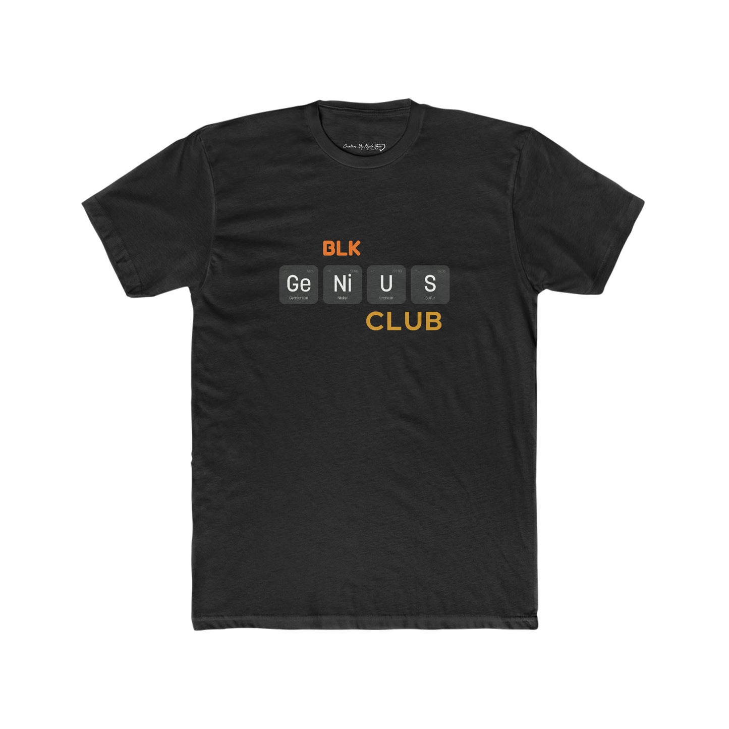 Men's Cotton Crew Tee- BLK Genius Club