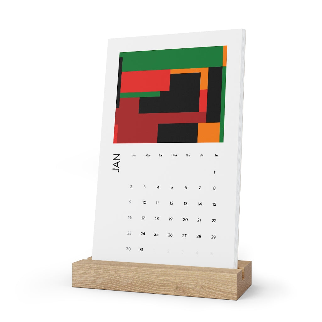 Vertical Desk Calendar