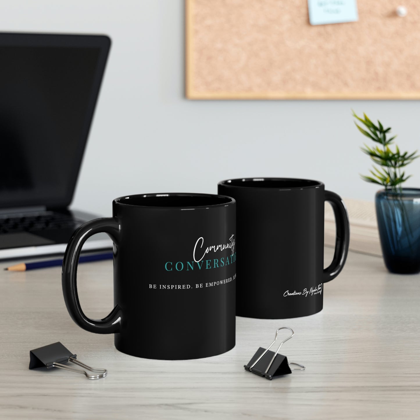 Black mug 11oz- Community Conversations