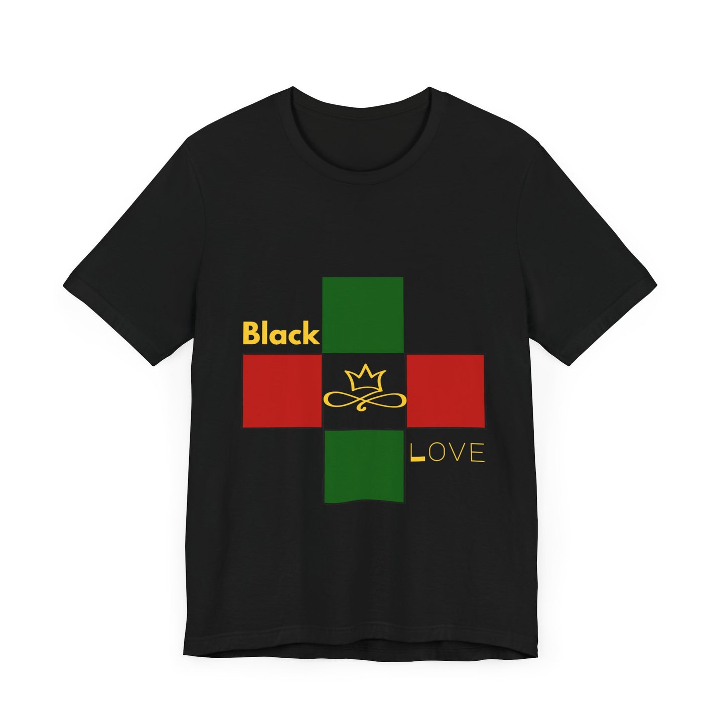 Unisex Jersey Short Sleeve Tee-Black Love