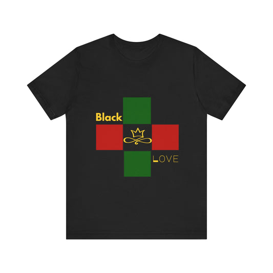 Unisex Jersey Short Sleeve Tee-Black Love