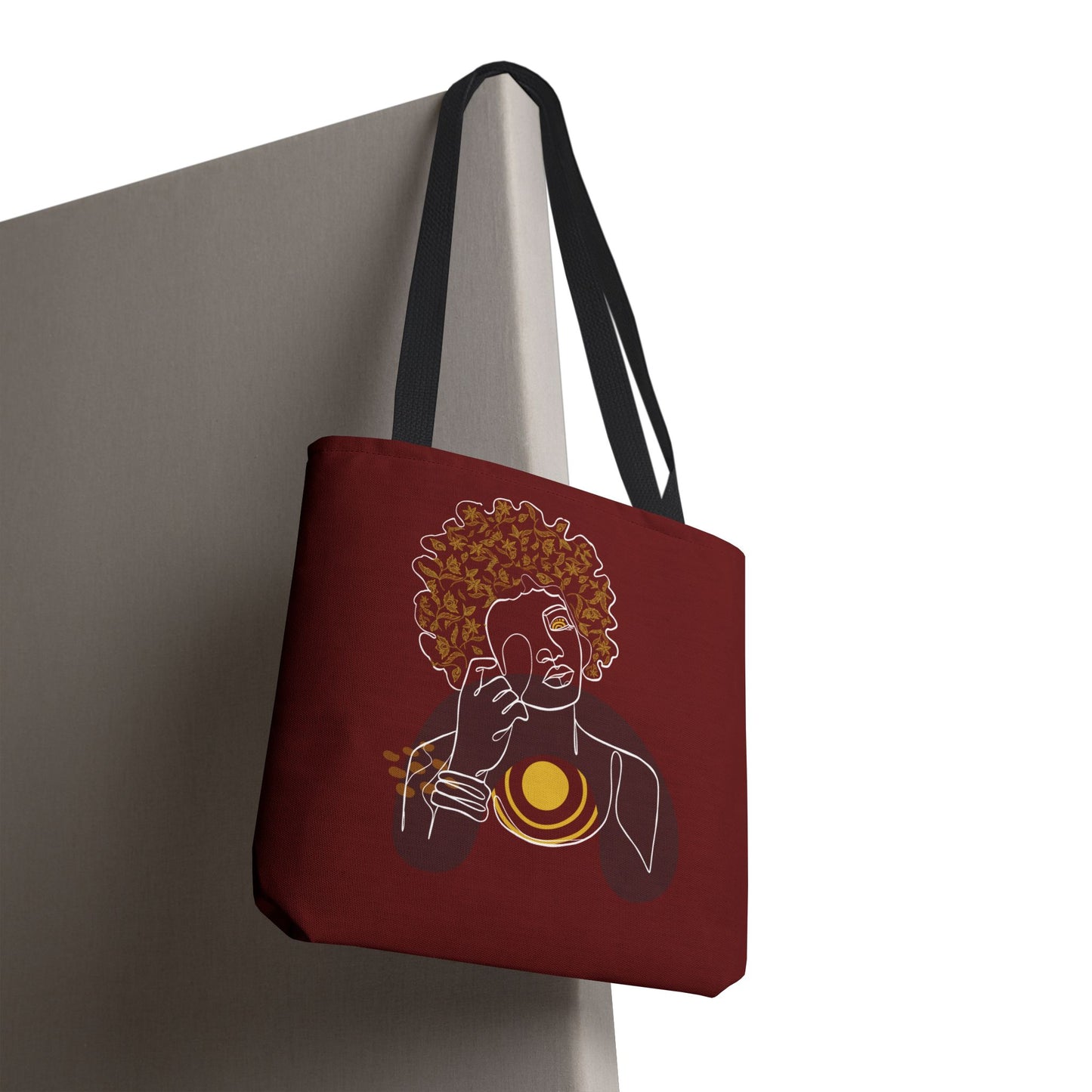 Artistic Afro Woman Tote Bag