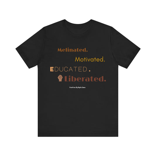 Unisex Black Affirmations Jersey Short Sleeve Tee