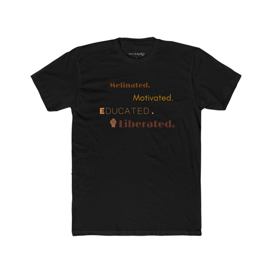 Men's Black Affirmations Cotton Crew Tee