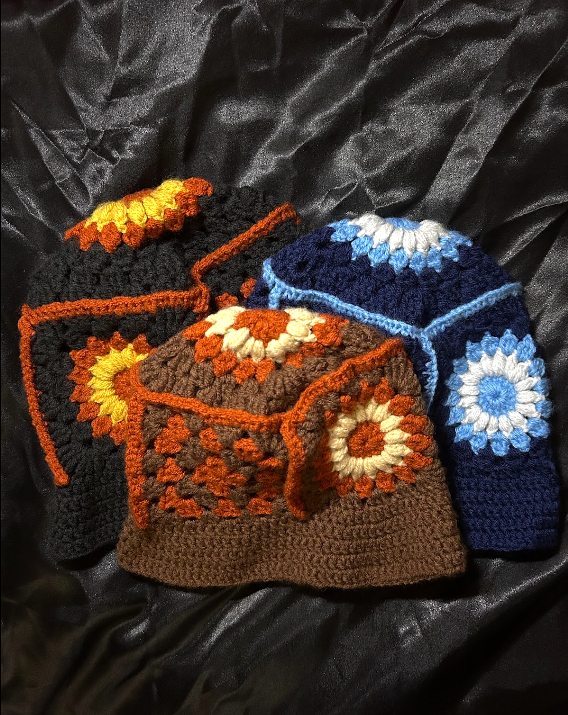 Customizable Crocheted Sunburst Bucket Hat