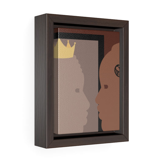 Vertical Framed Premium Gallery Wrap Canvas-Men's Reflection