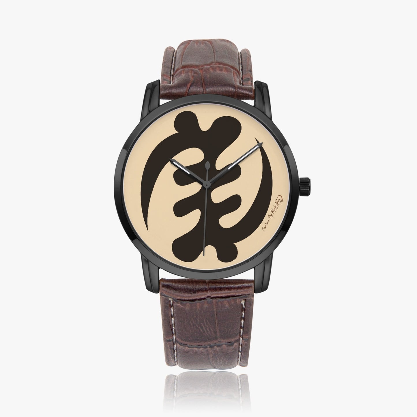 Wide Type Quartz Watch- Adinkra | God is Supreme