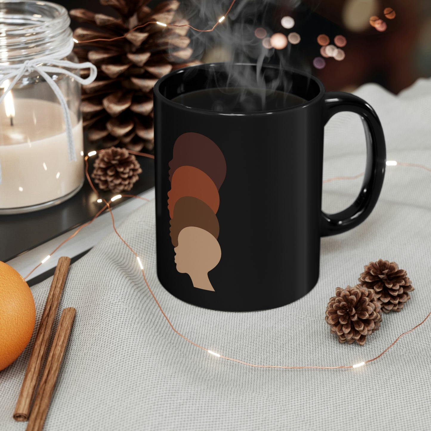 Bald & Beautiful Black mug 11oz