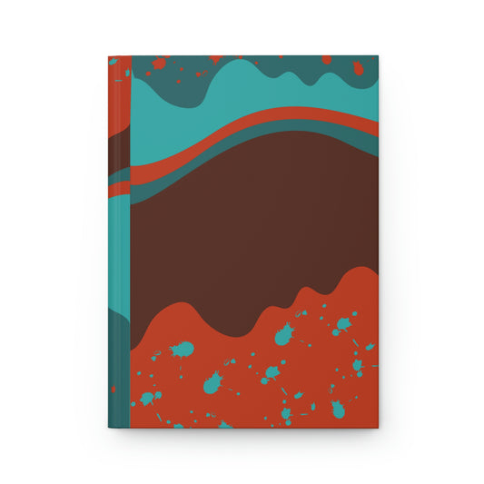 Hardcover Journal Matte-Abstract Flowing
