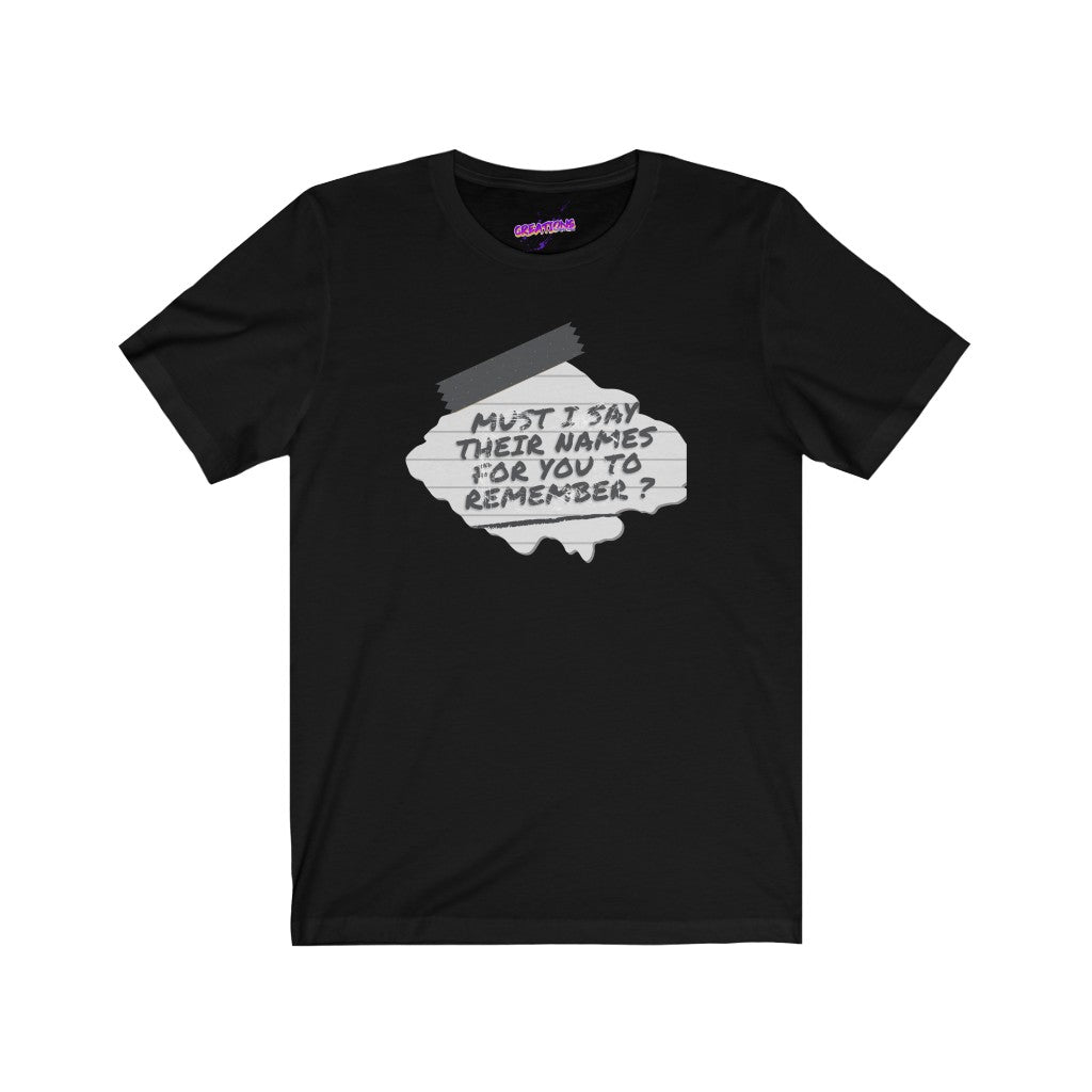 Women's Jersey Short Sleeve Graphic Tee-Say Their Names