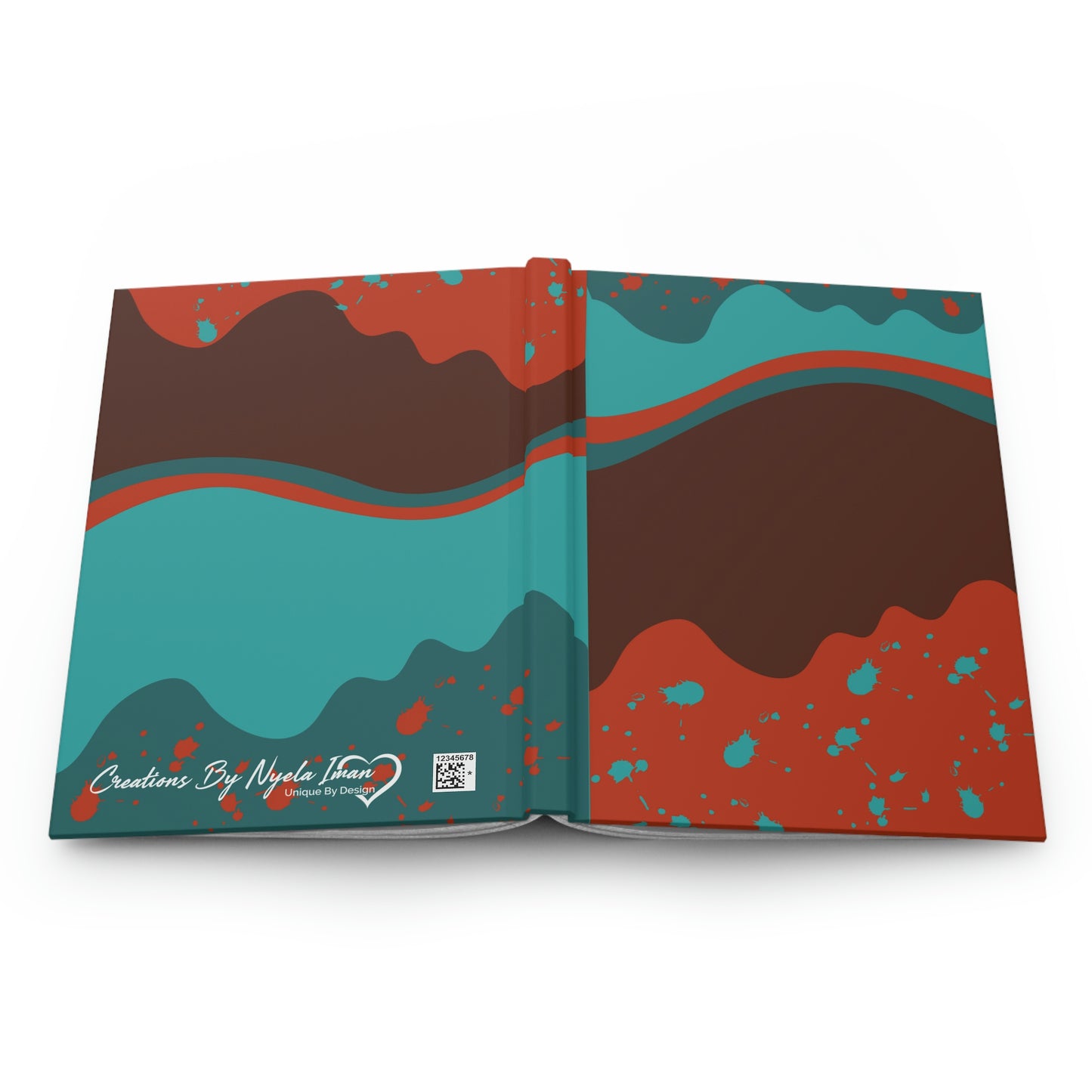 Hardcover Journal Matte-Abstract Flowing