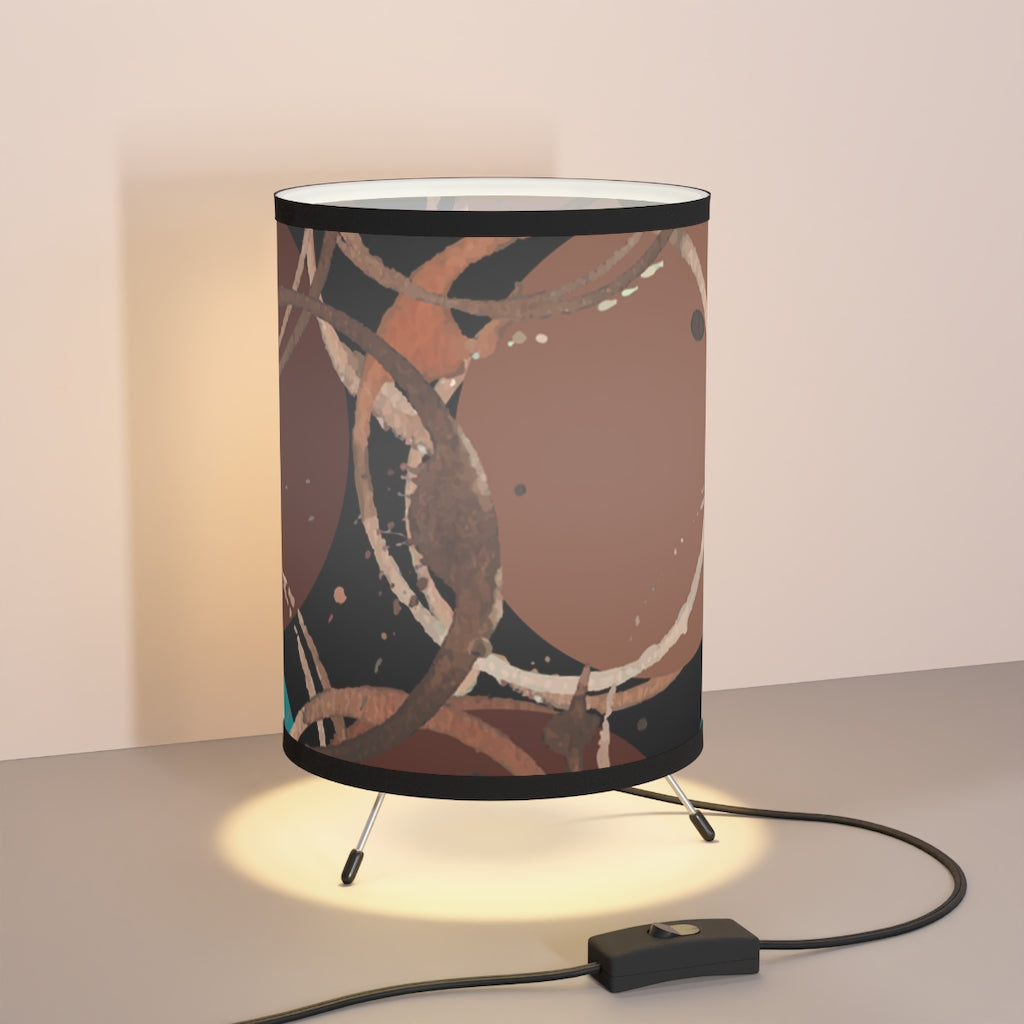 Tripod Lamp with High-Res Printed Shade