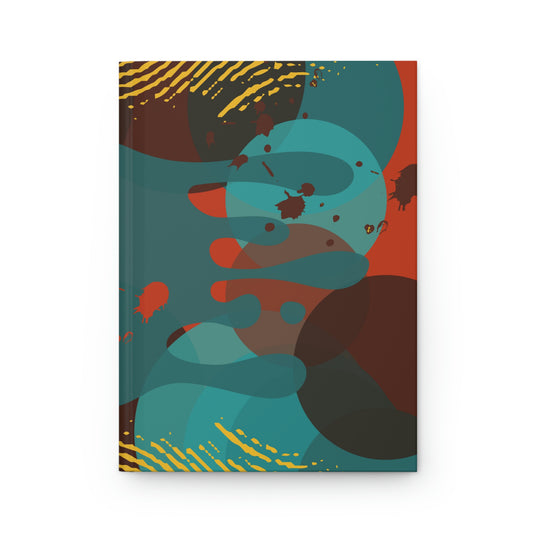 Hardcover Journal Matte-Abstract Teal
