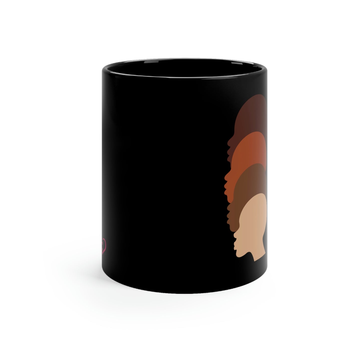 Bald & Beautiful Black mug 11oz