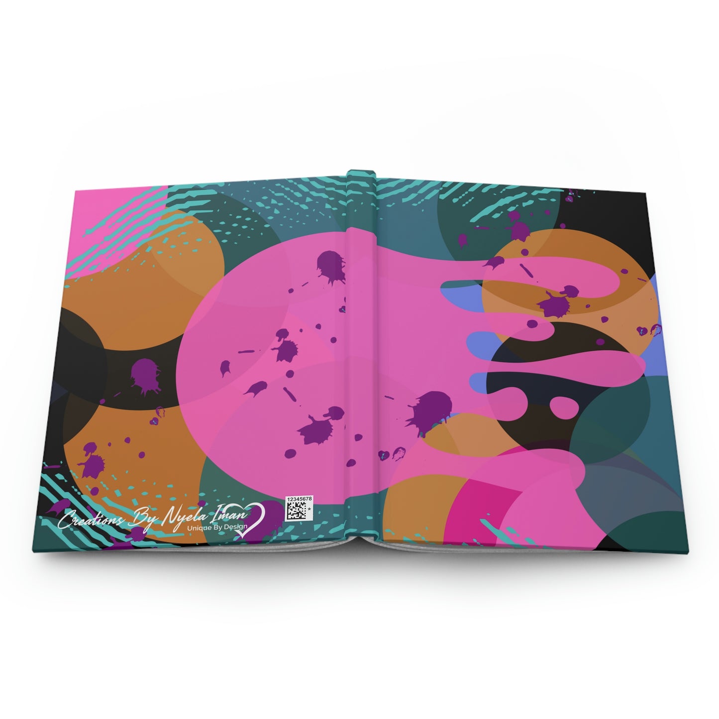 Hardcover Journal Matte-Abstract Pink