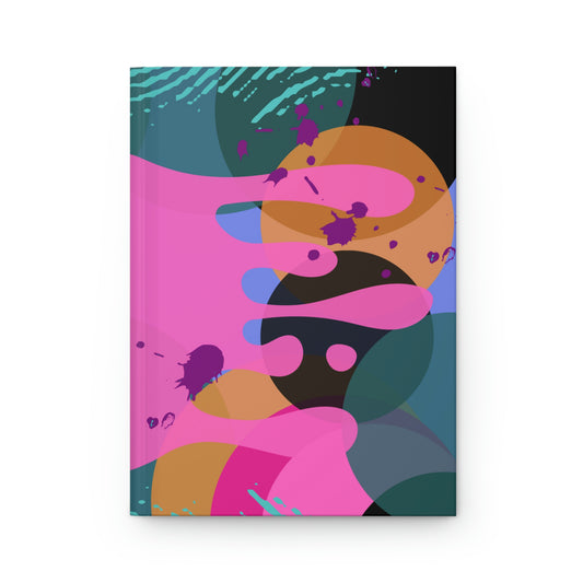 Hardcover Journal Matte-Abstract Pink