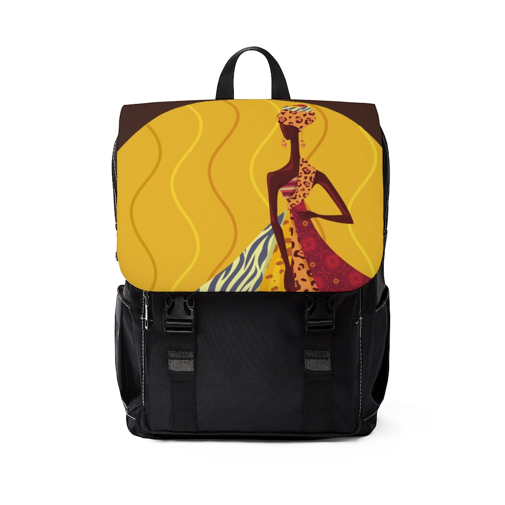 Women's Casual Shoulder Backpack-African Sunset