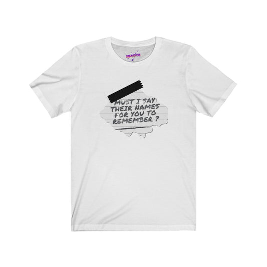 Women's Jersey Short Sleeve Graphic Tee-Say Their Names