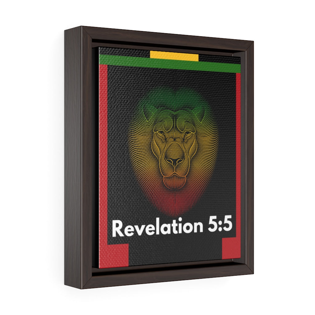 Vertical Framed Premium Gallery Wrap Canvas-Lion of Judah