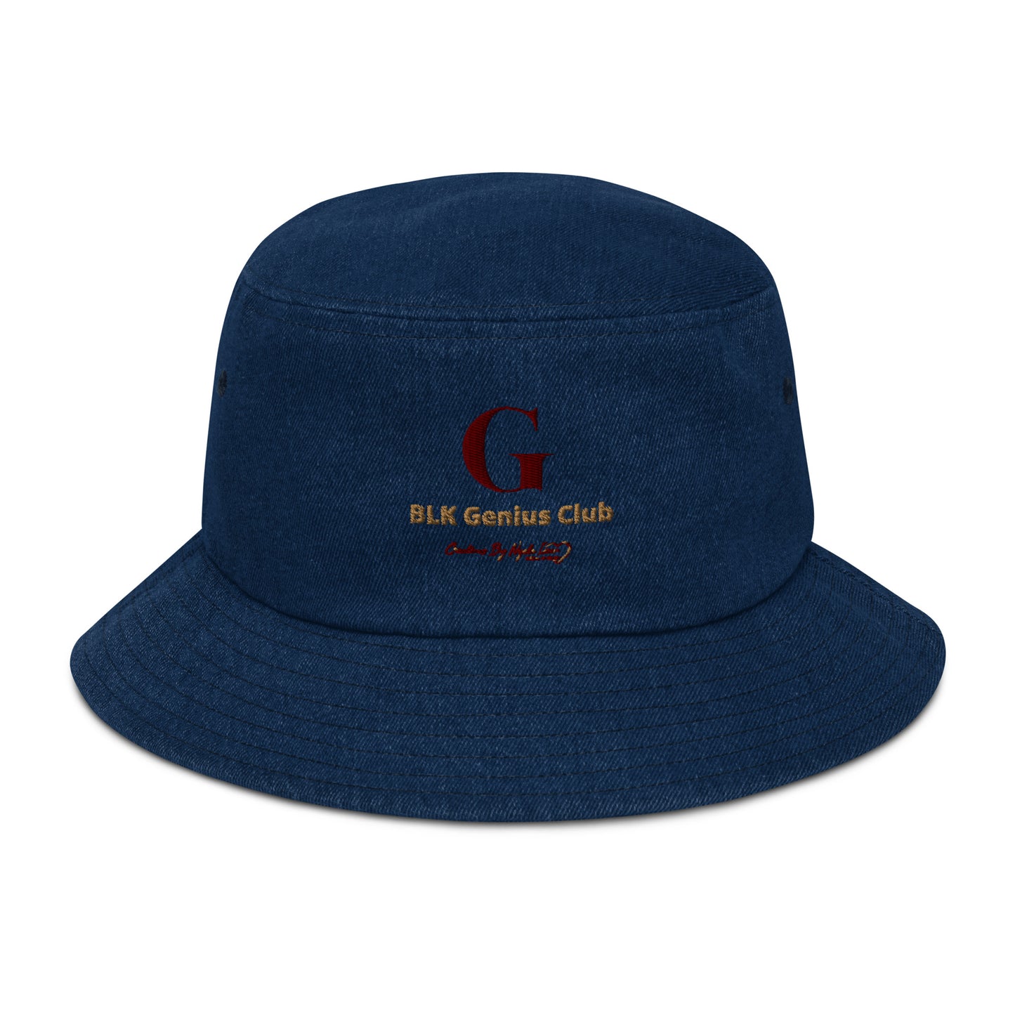 Denim bucket hat-BLK Genius Club