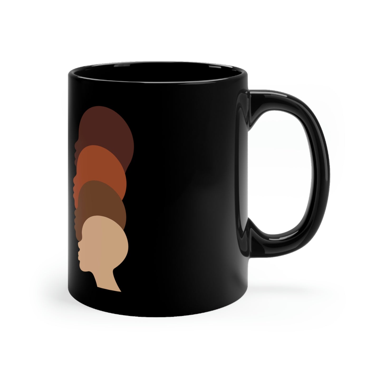 Bald & Beautiful Black mug 11oz