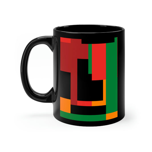 Black mug 11oz- Pattern