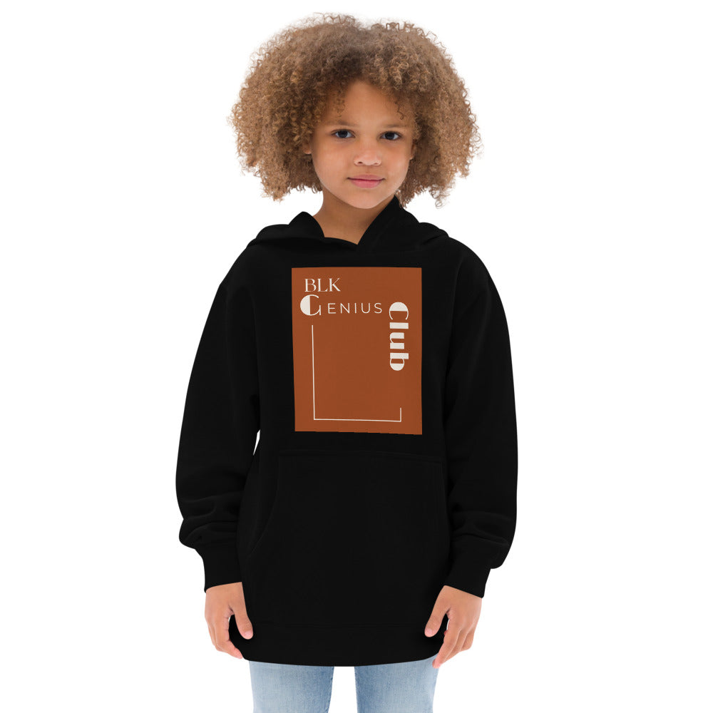 Kids fleece hoodie- Blk Genius Club