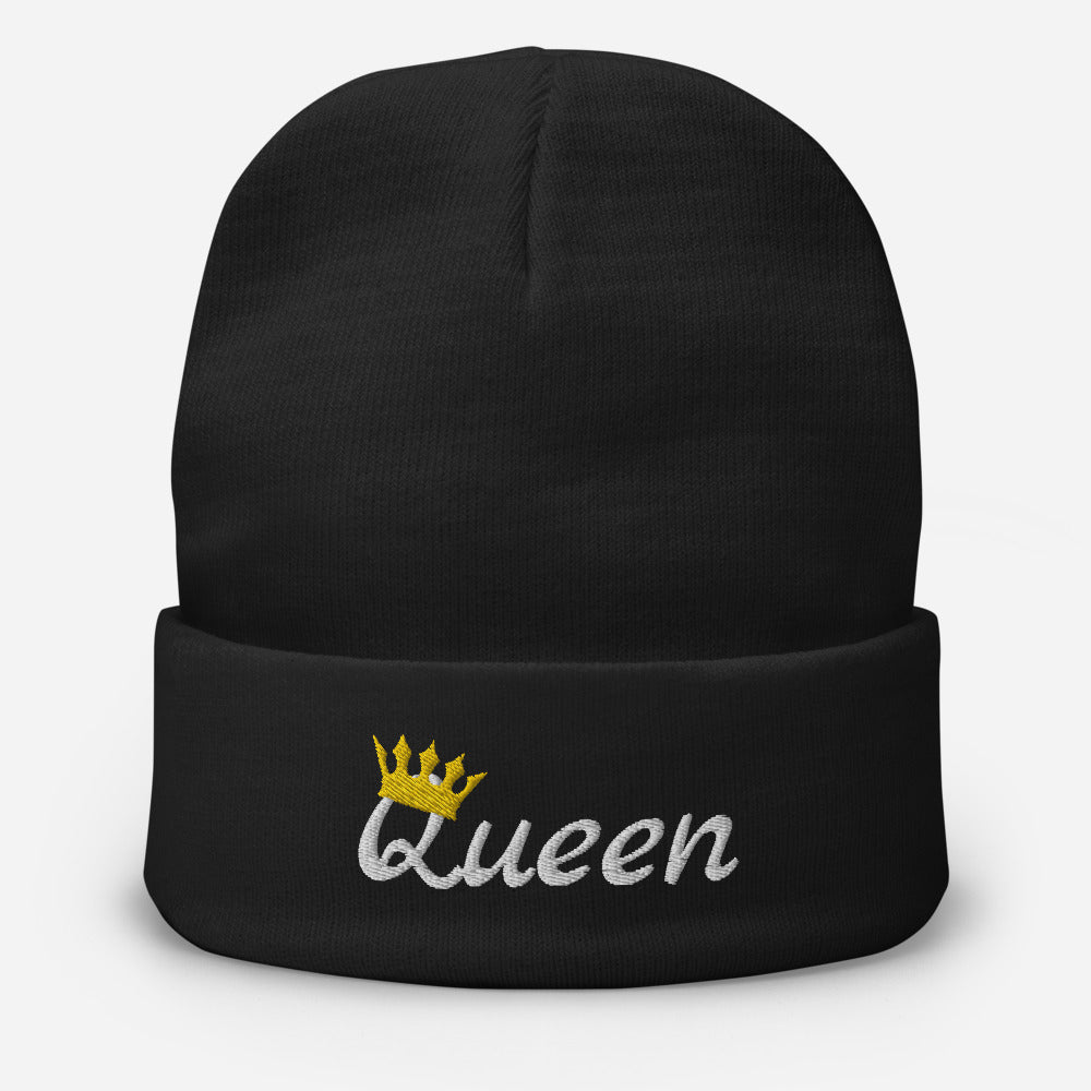 Embroidered Beanie-Queen(W)